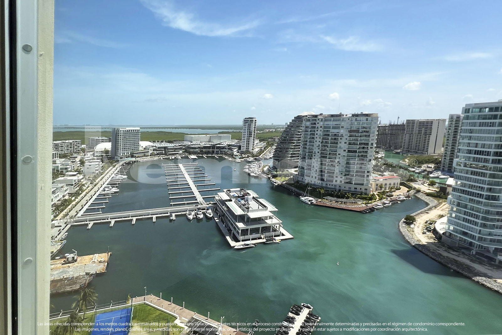 Departamento SLS Bahia, Nivel 20, Cancún  