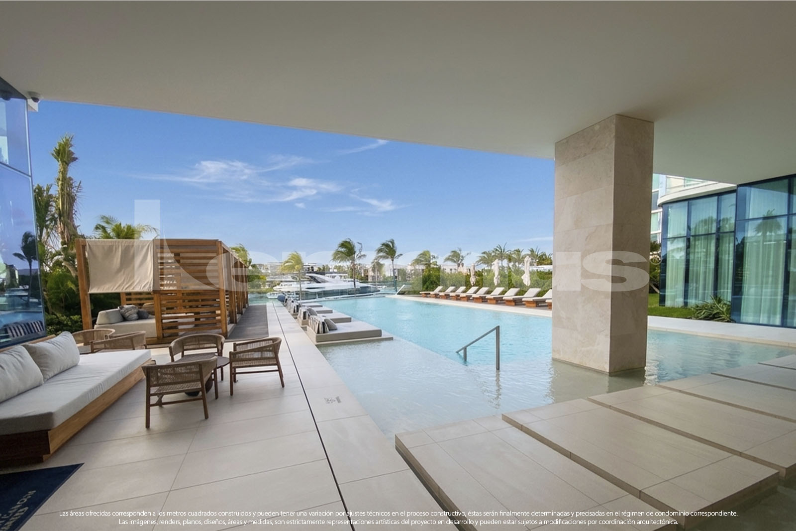 Departamento SLS Marina, Nivel 17, Cancún 